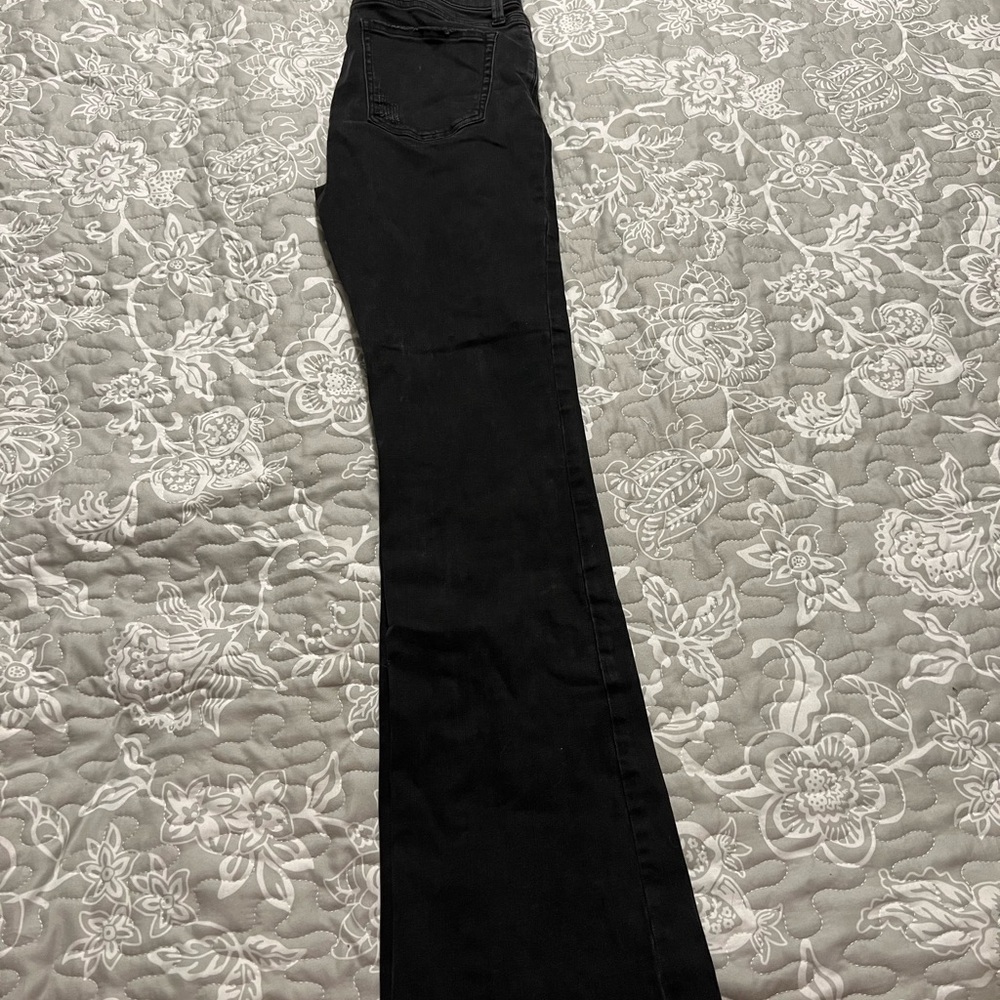Black Flare Wide Leg Jeans